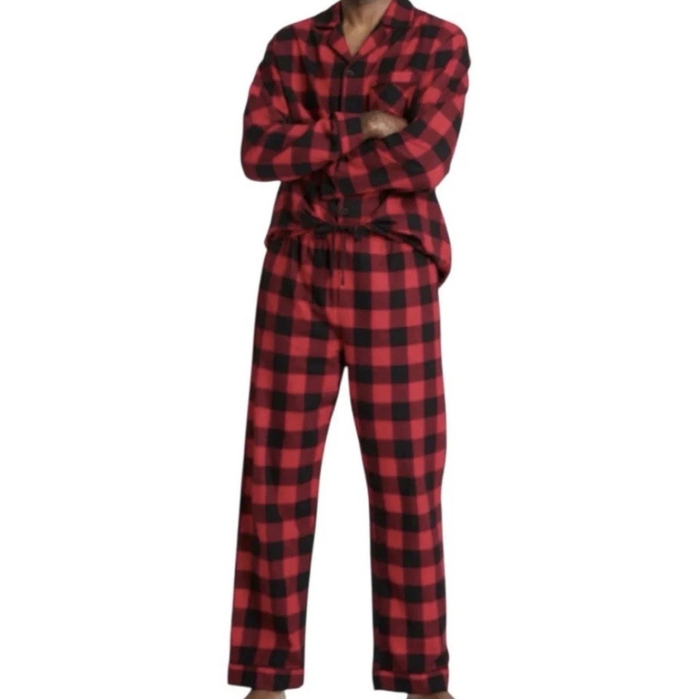 Red & Black Buffalo Plaid 2 Pc Christmas Pajama Set Men's XL Target Wondershop